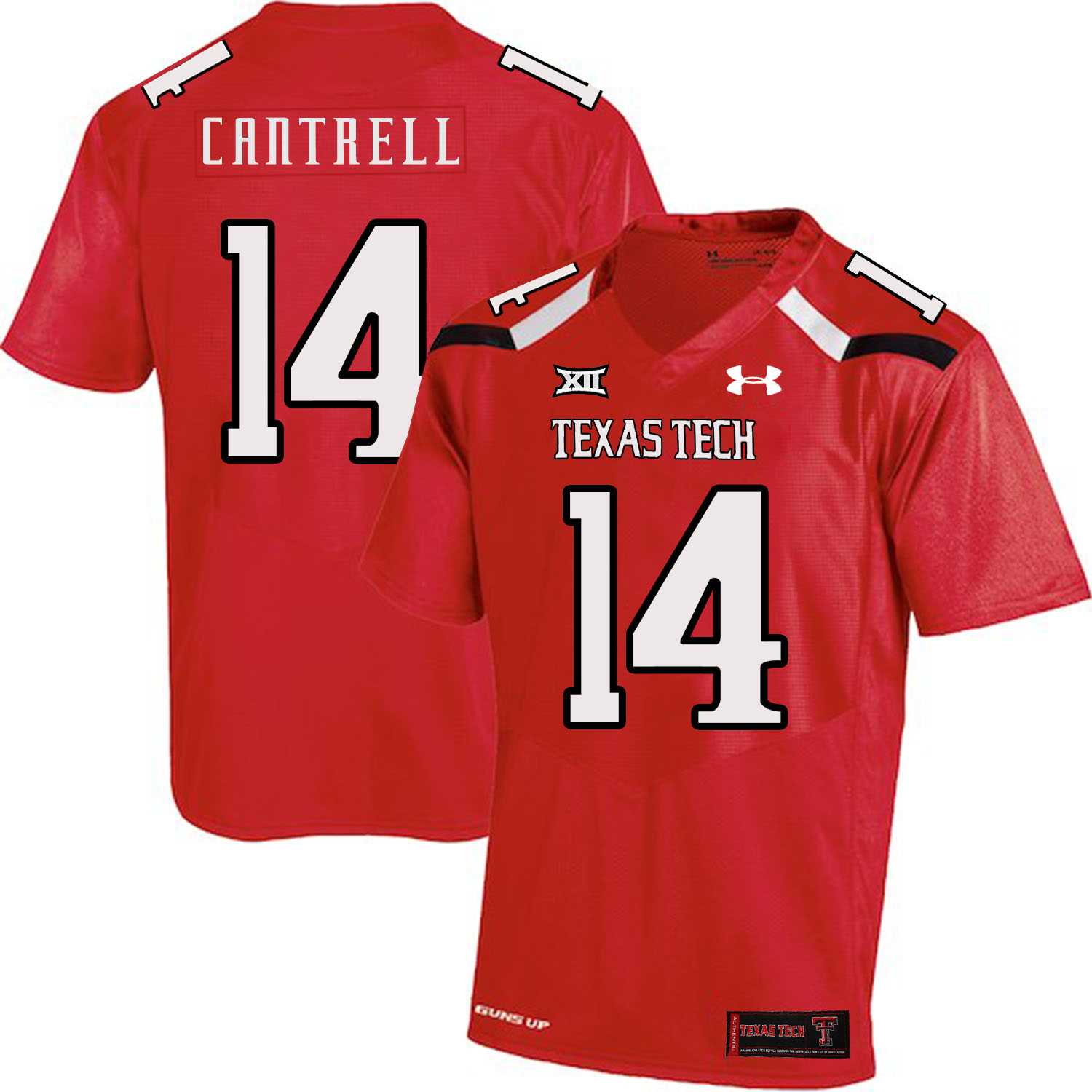 Texas Tech Red Raiders #14 Dylan Cantrell Red College Football Jersey